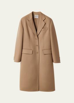 Single-Breasted Cashmere Trench Coat