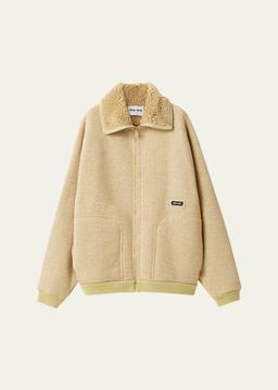 Faux Fur Lined Fleece Zip Jacket