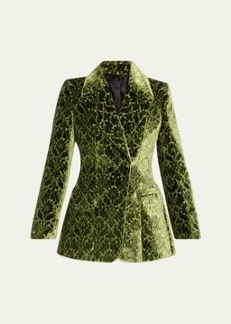 Virginia Baroque Velvet Double-Breasted Jacket