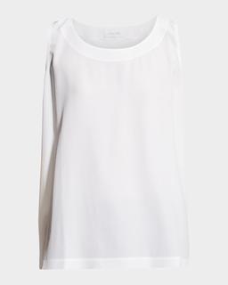 Lightweight Silk A-Line Shell