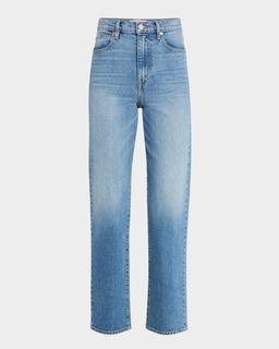 London High-Rise Straight-Leg Jeans