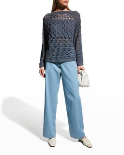 Cotton-Stretch Basic Tee