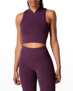 Motion Jacquard Seamless Crop Tank