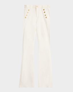 Helena Sailor-Button Straight Leg Jeans