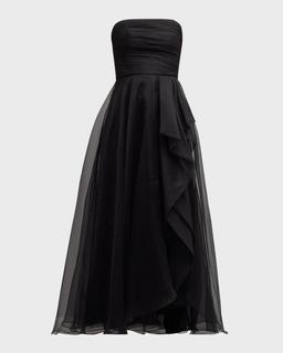 Teresa Draped Strapless Gown