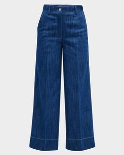 Chiara Dot Detail Denim Pants