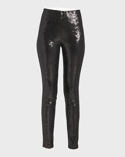 Sequin Ankle Leggings