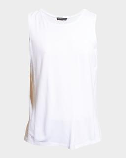 Scoop-Neck Jersey Knit Tank Top