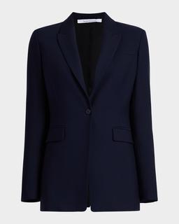 Single Button Blazer Jacket