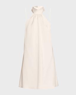 Sam Ruched Halter Mini Dress