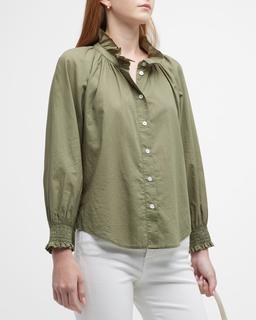 Calisto Classic Ruffle Collared Shirt