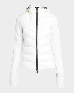 Puffer Zip-Up Cardigan
