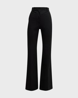 Tafira High-Rise Flare Gabardine Pants