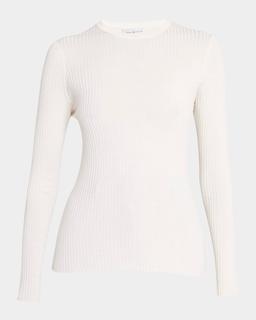 Browning Cashmere-Silk Rib Knit Sweater