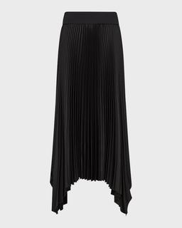 Ade Pleated Handkerchief Midi Skirt