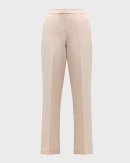 Karla Mid-Rise Straight-Leg Pants
