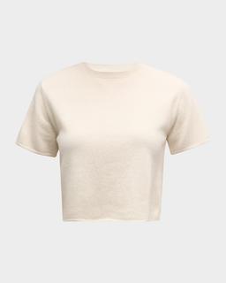 Charleston Short-Sleeve Cashmere Sweater