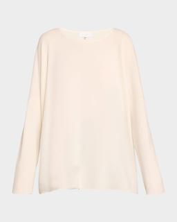 Raw-Edged Cashmere Top