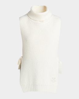 Journey Side-Tie Turtleneck Sweater Vest