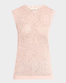 Journey Sequined Knit Tank Top