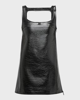 Reedition Vinyl A-Line Mini Dress