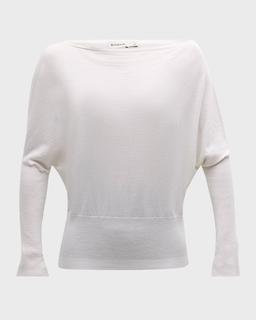Lavina Draped Off-Shoulder Sweater