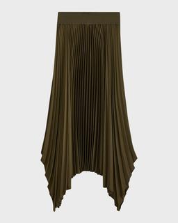 Ade Pleated Handkerchief Maxi Skirt