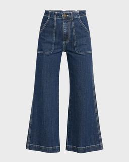 Theodora Cropped Wide-Leg Jeans