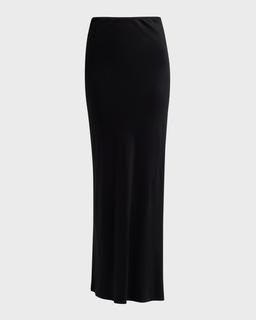 Greta Satin Maxi Skirt