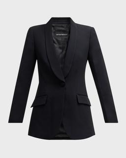 Essentials One-Button Blazer Jacket