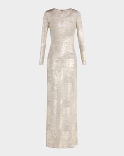 Christie Washed Metallic Maxi Dress