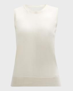Superfine Cashmere Sleeveless Shell