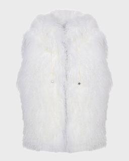 Reversible Mongolian Lamb Shearling Vest