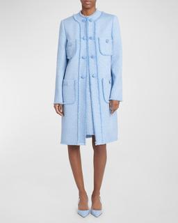 Rachel Tweed Sleeveless A-Line Dress