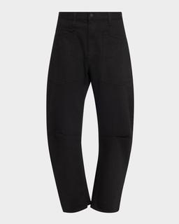 Shon Curved Denim Pants