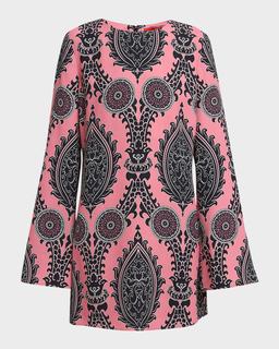 Supremes Long-Sleeve Mini Swing Dress