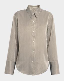 Camilla Stripe Button-Front Shirt