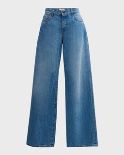 Eglitta Mid-Rise Straight-Leg Jeans