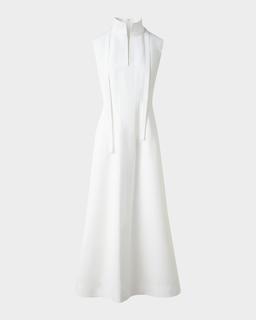 Fit-and-Flare Cotton Midi Dress