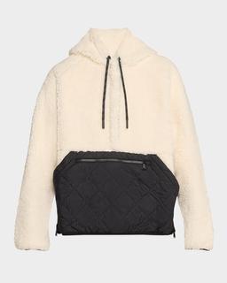 Alpine Water-Repellent Faux Shearling Pullover