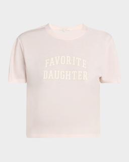 Favorite Daughter Cropped Collegiate T-Shirt