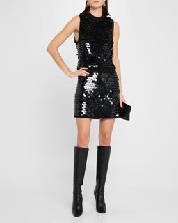 Cora Sequin Crochet Tank