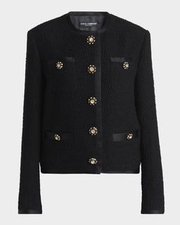 Jeweled Button Boucle Jacket