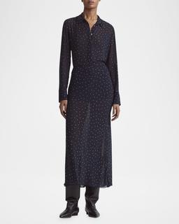 Chika Strass Button-Down Top