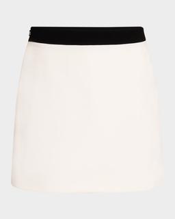 Contrast Mini Skirt