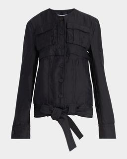 Triple Silk Organdie Transformable Jacket