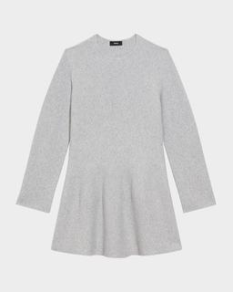 Wool-Cashmere Flounce Dress