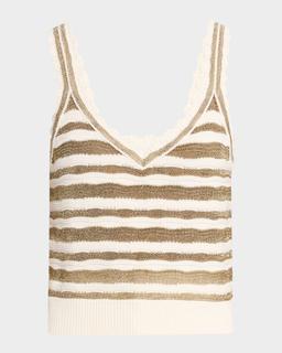 Binetto Stripe Knit Tank Top