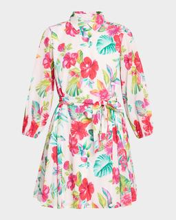 Fiesta Floral Shirtdress