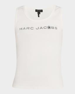 Sequined Daisy Logo Tank Top